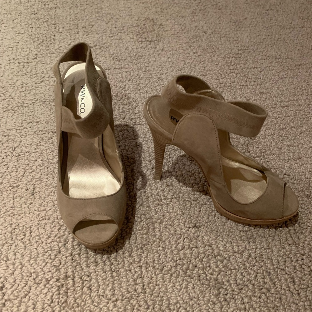 Suede shoes  never worn high heels,